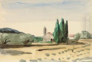 La Ferme Aux Peupliers by Andre Derain