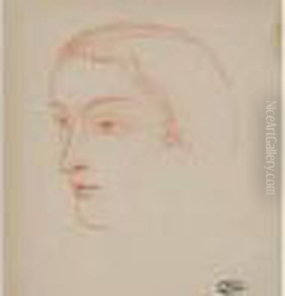Tete Feminine De Trois-quarts - view 1