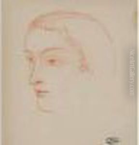 Tete Feminine De Trois-quarts by Andre Derain
