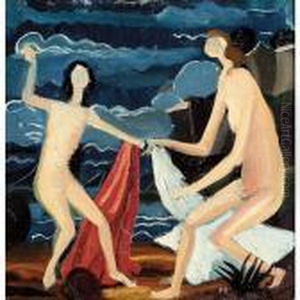 Deux Baigneuses Au Bord De La Mer - view 1