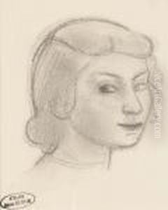 Tete De Jeune Femme by Andre Derain