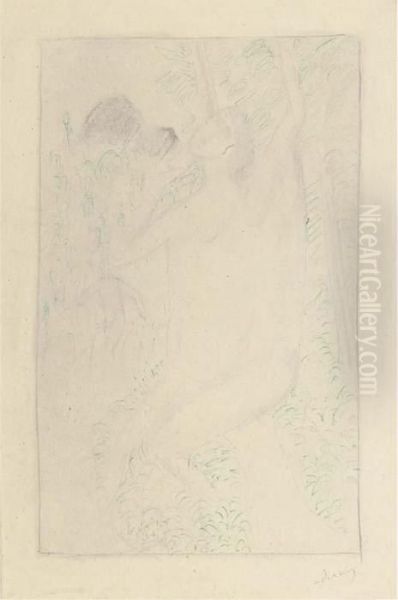 Femme Dans La Foret - view 1