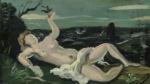 Nu Allonge A La Pomme by Andre Derain