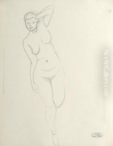 Reclining Female Nude by Andre Derain