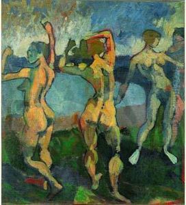 Baigneuses (ou : Danseuses) Vers 1906 by Andre Derain