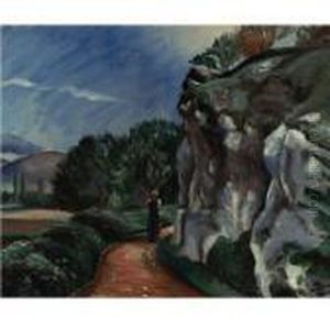 Chemin Anime Aux Environs De Castel Gandolfo by Andre Derain