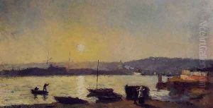 The Seine at Rouen by Albert Lebourg