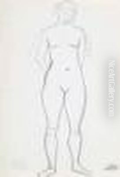 Nu Feminin Bras Derriere Le Dos, Tete Penchee - view 1