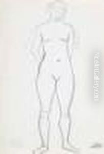 Nu Feminin Bras Derriere Le Dos, Tete Penchee by Andre Derain