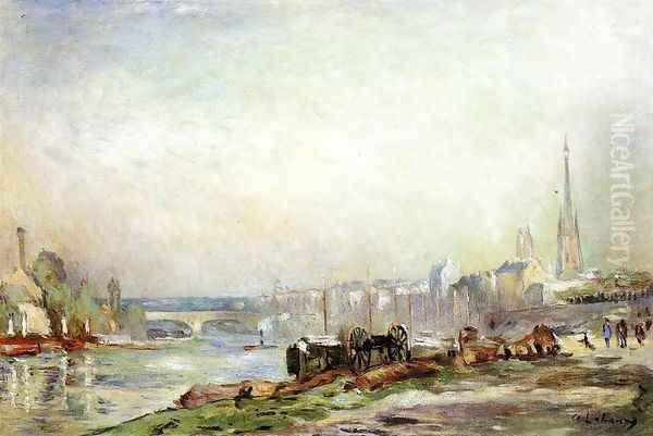 Rouen, the Seine and the Cathedral - view 1