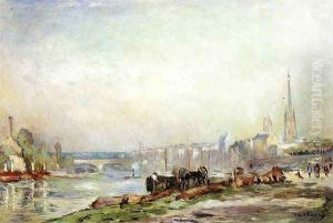 Rouen, the Seine and the Cathedral