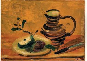 Nature Morte Aux Fruits Et Au Pichet, Vers 1948-1950 by Andre Derain