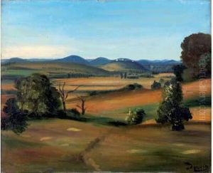 Paysage Aux Environs De Villeneuve-les-avignon, Circa 1930 by Andre Derain
