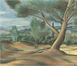 Paysage Aux Lecques by Andre Derain