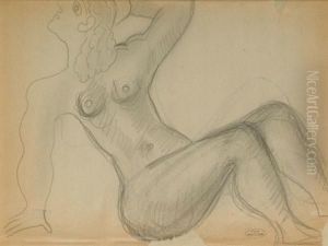 Reclining Female Nude by Andre Derain