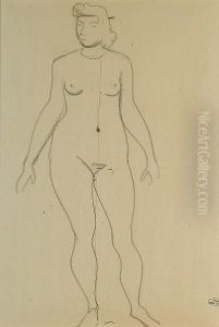 Standing Female Nude by Andre Derain
