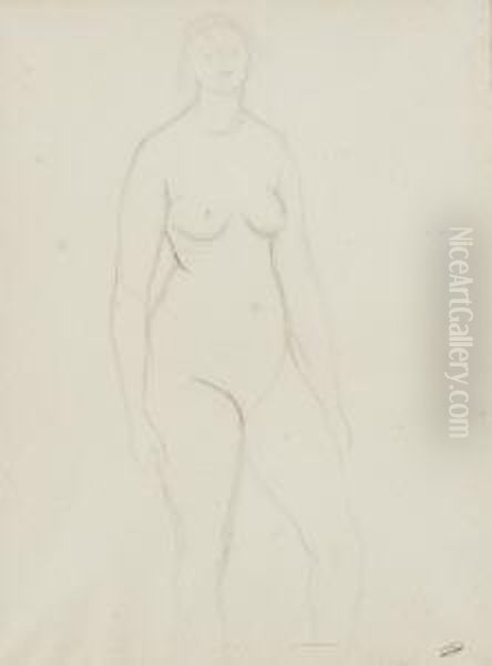 Stehender Weiblicher Akt. - view 1