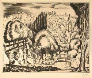 Paysage Dans Le Gout Italien (adhemar 49) by Andre Derain