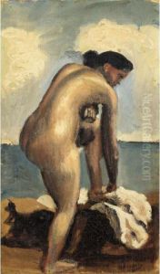 Nu Au Bord De La Mer by Andre Derain