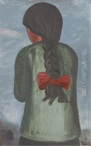 A Young Girl With A Red Bow by Andre Derain