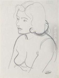 Raymonde Knaublich De Profil (recto) by Andre Derain