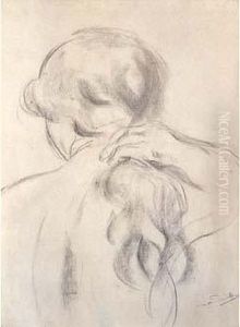 Jeune Femme Se Coiffant by Andre Derain