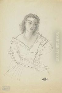 Jeune Femme>. by Andre Derain