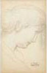 Portrait De Jeune Femme De Profil. by Andre Derain