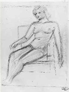 Femme Nue Assise by Andre Derain