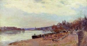 The Seine at Suresnes by Albert Lebourg