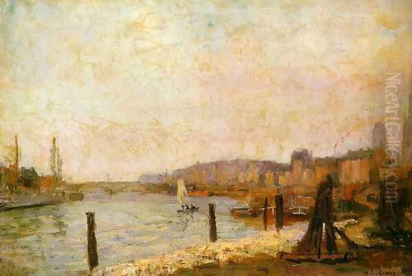 View of Rouen in Winter - view 1