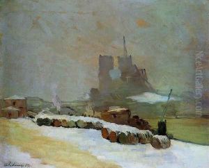 View of Notre Dame, Winter by Albert Lebourg
