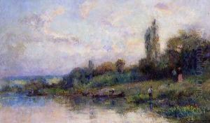 The Banks of the Seine by Albert Lebourg