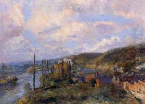 Near Rouen: the Cliffs of Saint-Adrien by Albert Lebourg