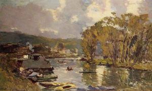 The Small Art of the Saine at Bas-Meudon in Autumn, Evening The Small Art of the Saine at Bas-Meudon in Autumn, Evening