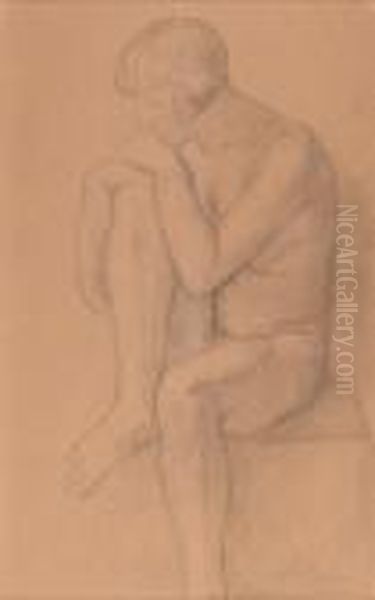 Desnudo Femenino Sentado - view 1