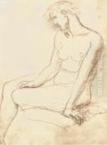 Nu Assis Au Chignon by Charles Despiau