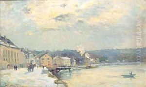 La neige à Bougival, soleil d'hiver