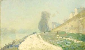 Effet de neige aux environs de Paris by Albert Lebourg