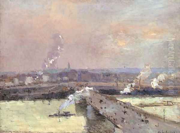Le pont Boaeldieu, Rouen - view 1