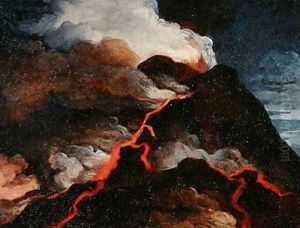Vesuvius in eruption by Anicet-Charles-Gabriel Lemonnier