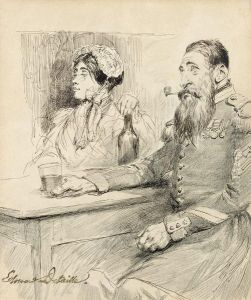 Au Cafe by Jean Baptiste Edouard Detaille