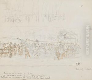 "la Division Faron A Champigny" by Jean Baptiste Edouard Detaille