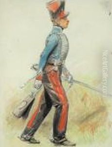 Study Of A Soldier by Jean Baptiste Edouard Detaille