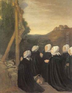 Calvary 1874 by Alphonse Legros