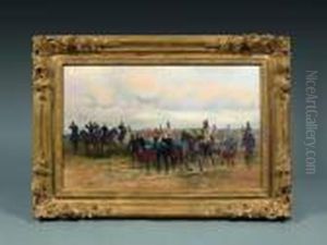 Huile Sur Toile Signeeavec Envoi En Bas A Droite by Jean Baptiste Edouard Detaille