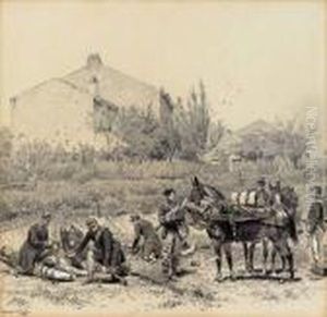 L'ambulance Militaire by Jean Baptiste Edouard Detaille