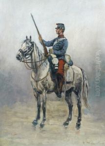 En Vedette. by Jean Baptiste Edouard Detaille