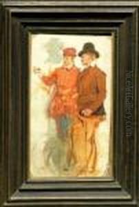 Two Gentlemen by Jean Baptiste Edouard Detaille