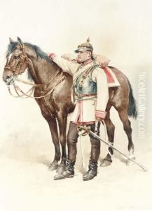 A Cavalry Soldier by Jean Baptiste Edouard Detaille